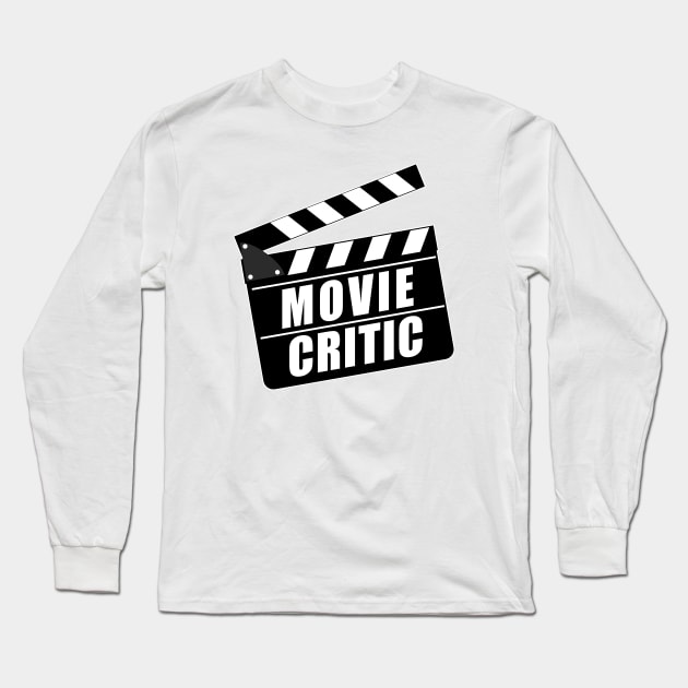 Movie Critic Clapperboard Long Sleeve T-Shirt by TMBTM